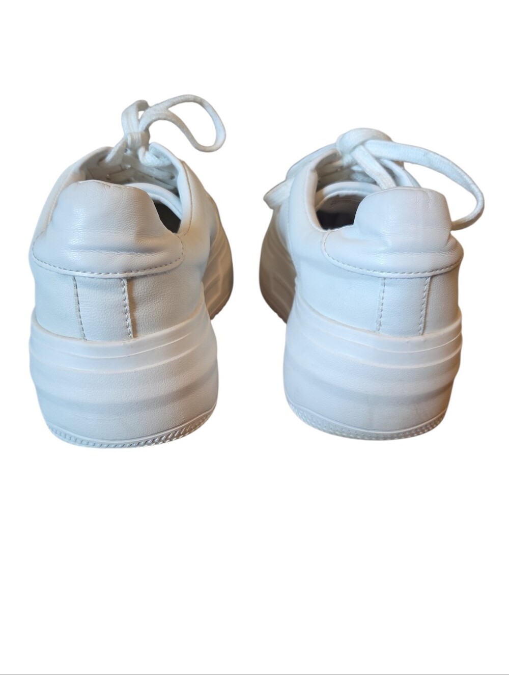 Steve Madden Perrin Women's White Platform Lace-Up Sneakers Size 9 - Picture 4 of 7